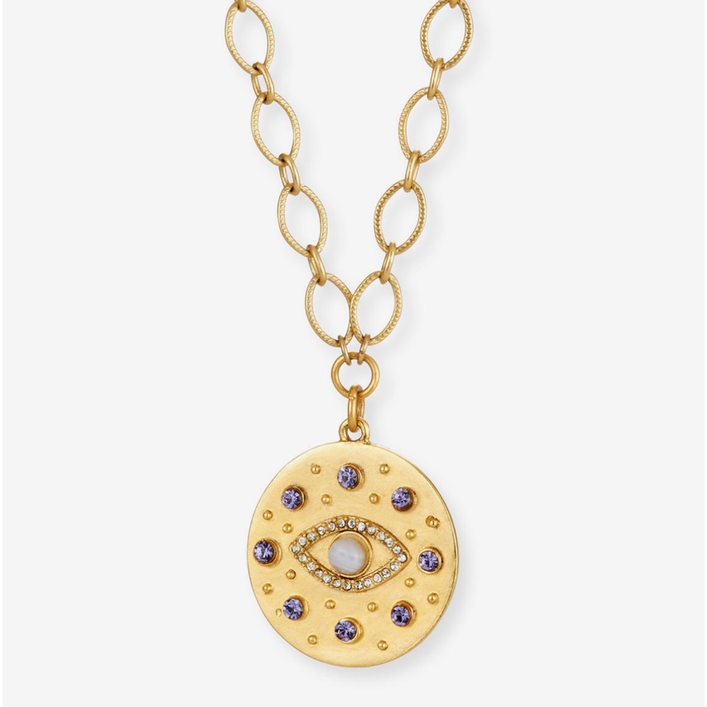 Sequin Evil Eye Necklace